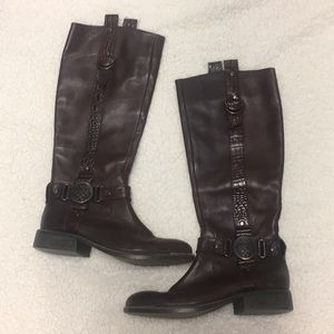 Vince Camuto brown leather boots